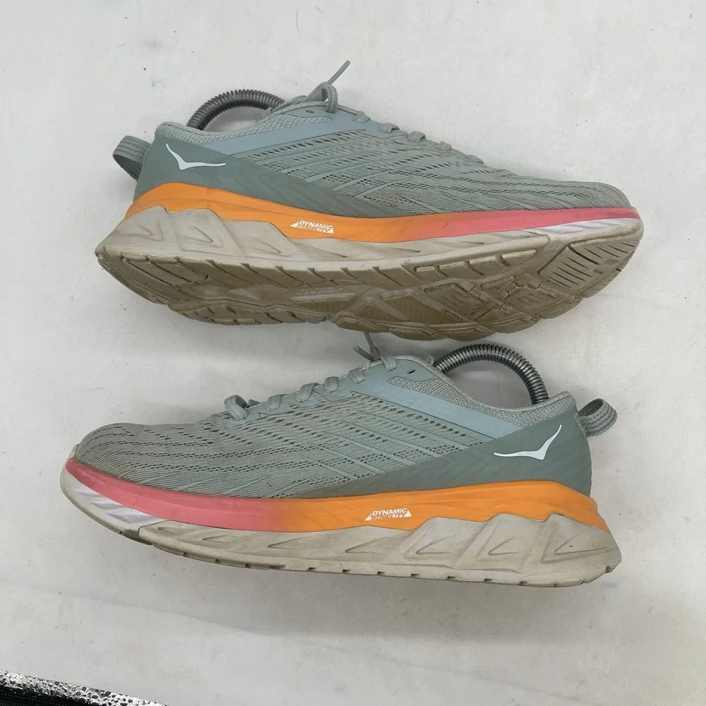 Hoka Arahi 4 Shoes Womens 7.5 Blue Green Running Sports Comfort Supportive